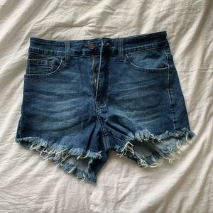 Fashion Nova High Rise Denim Shorts
